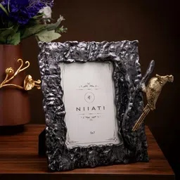 giBOX Black & Gold-Toned 1 Pieces Metal Table Photo Frames-image-10