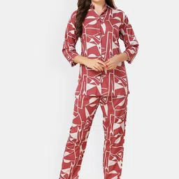 Fabme Printed Shirt & Trousers Co-Ord Set-image-60