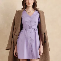 RAREISM Fit & Flare Mini Dress-image-66