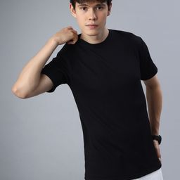 BLUWEEA Structured Round Neck Short Sleeves T-shirt-image-68