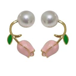 ONUYX Gold-Plated Artificial Beads Studs-12