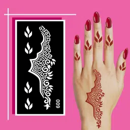 Elegant Henna Stencil Designs for Smooth and Professional Finish at Home-image-69