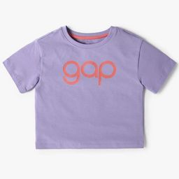 GAP Girls Typography Printed Cotton T-Shirt-image-88