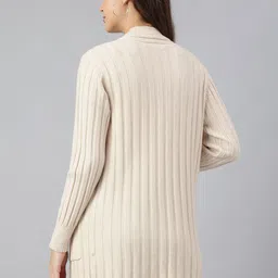Latin Quarters Self Design Open Front Longline Shrug image 3