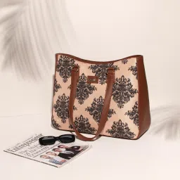 Women Brown, Pink Tote-31