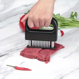 Meat Beater Meat Tenderizer Tool for Tenderizing BBQ Marinade Beef, Fish, Pork Stainless Steel Blade Meat Tenderizer-image-38