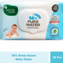 98% Water Based Wipes (mild scented) - Natural Plant Derived Fabric , 80 Wipes Each , Pack of 1-picture-13