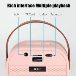 tinywonders Portable Karaoke Speaker with Bluetooth and Wireless Mic image 3