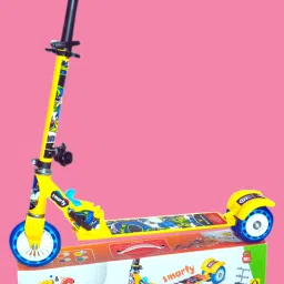 Kick scooter for girls and boys with smooth brakes barring & big wheels-picture-21