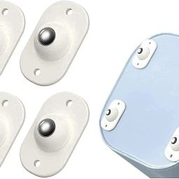 4 pieces mini rotating wheel self adhesive casters Bearing Rolling Cabinet Steel Friction Rolling Cabinet-image-46
