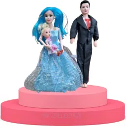 Sweet Couple Doll Set for Kids, Girls with Foldable Hands for Baby-image-89