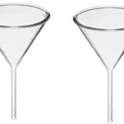 Glass Funnel for Laboratory Use, Liquid Chemicals Solutions (75mm) Borosilicate Glass Funnel-21