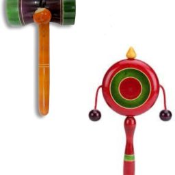 Handmade Combo Set of 2 Rattles Toy For KIds (Dumroo & Dug Dugi) Rattle-image-33