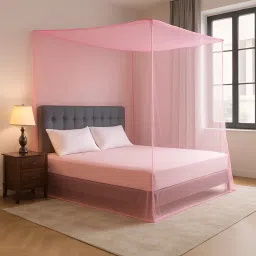 Polyester Adults Washable Polyester Strong & Breathable Mesh 6.5 x 6.5 ft | Easy Setup, Lightweight Mosquito Net-image-59