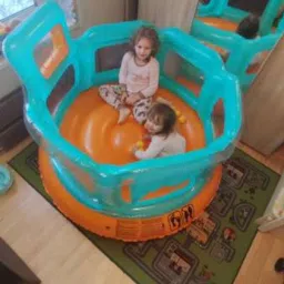 Inflatable Round Bouncy Castle Hops (Multicolor) Inflatable Hoppers & Bouncer-1