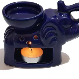 Blue Elephant Design Ceramic Oil Burner Essential Oil Holder Aroma Diffuser-13