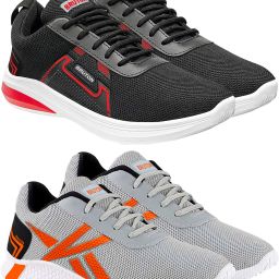 Combo Pack Of 2 Trendy & Stylish Casual Shoes Sneakers For Men-image-61