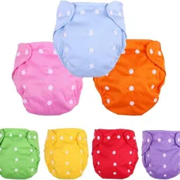Reusable Baby 2 Cloth Diapers For 0 to 3 Years Without Insert Pads-34