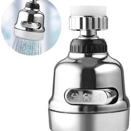 Stainless Steel Flexible 360 Degree Rotating Water Saving Faucet |Faucet for Kitchen Sink Water Faucet Sprayer Flexible Tap Extension for Kitchen Sink Faucet Mount-image-7