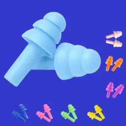 4 Pairs Ear Plugs Soft Silica Gel Noise Reduction-Random Color (Multicolor)-w1 Ear Plug-image-90