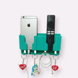 CIHROX Wall Phone Holder Kitchen Useful Gadget A/C/TV Storage box (4 HOOKS) Mobile Holder-image-114
