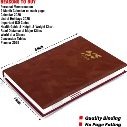 abstract collection New Edition Hard Bound Month Planner Dated Diary A5 Diary Single Rule 366 Pages image 5
