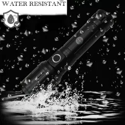 waken Rechargeable Strong Beam Zoom Light Metal Waterproof 5-Modes 4800mAh Fast Charge Torch image 4