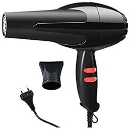 Nirvani 2888 Professional Salon Style Hair Dryer for Men and Women 2 Speed 2 Heat Settings Cool Button with AC Motor, Concentrator Nozzle and Removable Filter (BLACK, 100W) Hair Dryer-image-41