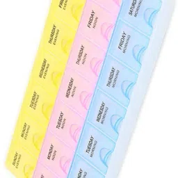 7-Day Pill Box with 7 Day Weekly Daily Pill Box Pill Box-13