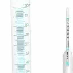 Lactometer with 100ml Measuring cylinder For Testing Milk Purityat Home Hydrometer-20