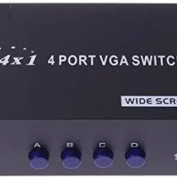 MESHIV 4 Port Manual VGA Switch Splitter 10 cm KVM Console-21