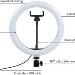 Krittoe 26CM FILL DIMMABLE, 3 MODE OF LIGHT WITH MOBILE HOLDER STAND Ring Flash-picture-24