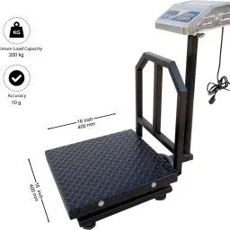 ULTRA MAX 200 Kg Pole Weighing Scale Digital Display MS Body 400X400 Weighing Scale image 2