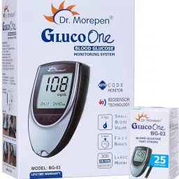 BG-03 GlucoOne Blood Glucose Monitor Glucometer with 25 Strips Glucometer-image-76
