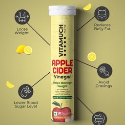 Vitamuch Set Of 8 Apple Cider Vinegar Tablets - 15 Effervescent Tablets Each image 5