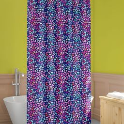 ArtzFolio Purple & Pink Printed Waterproof Shower Curtain-image-85