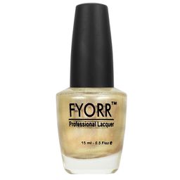 FYORR Professional Lacquer Long Lasting Nail Polish - 15ml - Gold Rush- 32-48