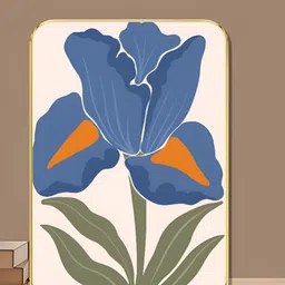 Myntra Elegant Homes White & Blue 1 Piece Wood Floral and Botanical Wall Paintings-image-61