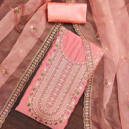 KALINI Embroidered Unstitched Dress Material-image-70