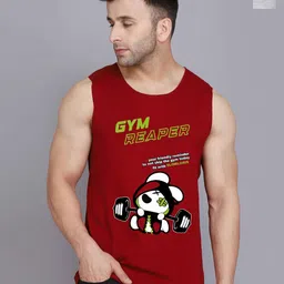 SLOWLORIS Men Pack of 2 Printed Bio-Wash Combed Cotton Innerwear Gym Vest-picture-46
