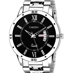 TARIDO Men Round Dial & Bracelet Style Straps Analogue Watch TD9350SMDD01-15