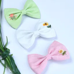 FUNKRAFTS Girls Set Of 3 Embellished Alligator Hair Clip-image-11