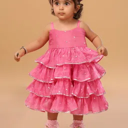 The Mini Trunk Girls Fit and Flare Midi Dress-image-75