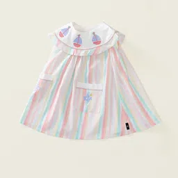 JC SPARKLE Girls Striped A-Line Dress-image-84