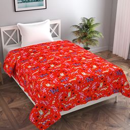 MORADO Red & Blue Printed 190 GSM Single Bed Duvet Cover With Zipper-picture-30