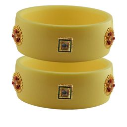 Vidhya Kangan Women Beige Bangle-image-45