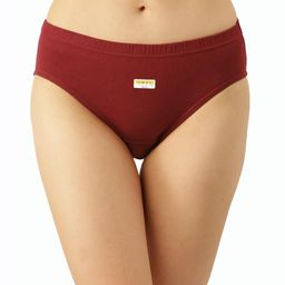 AMUL COMFY Women's Cotton Plain Multicolor Inner Elastic Regular Panty - Pack of 4-image-55