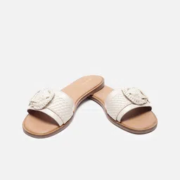 Allen Solly Woman Self Design Open Toe Flats-image-87