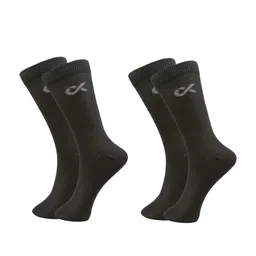 Xjarvis Men Pack Of 2 Cotton Super Soft & Odour-Free Breathable Calf Length Socks-53