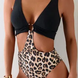 Plus Curvves Animal Printed Shoulder Straps Bodysuit-image-87